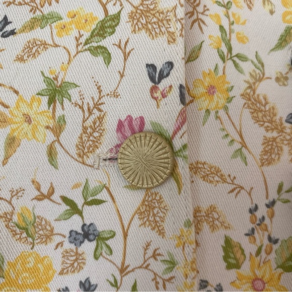 EUC Cynthia Steffe vintage floral denim pantsuit - Picture 2 of 10